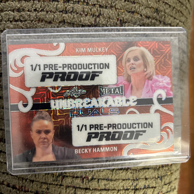 2024 Leaf Pre-Production Proof  Women of Sport  Kim Mulkey  Becky Hammon Red-image