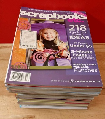 Lot Of 31 Better Homes Gardens SCRAPBOOKS ECT. Magazines Various 2006 Thru 2012-image