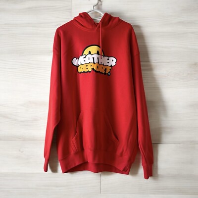 Weather Report OG 2.0 Hoodie Sweatshirt Red Mens XL Cozy Fall Winterwear Casual-image