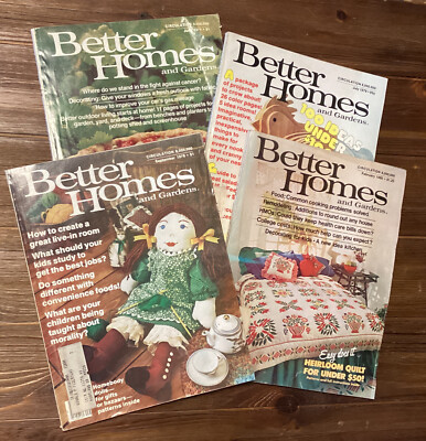 Better Homes and Gardens Vintage Magazine 1978 - 1979 - 1980 Lot x 4-image