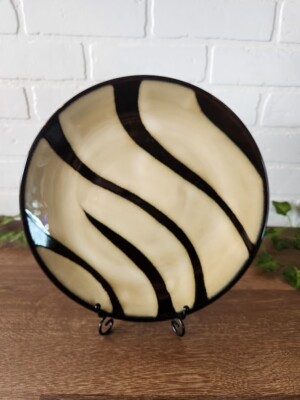 PIER 1 ZEBRA Dinner Plates 10 5/8