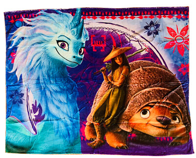 Raya And The Last Dragon Soft & Cozy Fleece Throw Blanket 50 x 40 in [-image