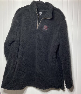Home Free Sherpa Sweater Women 2XL Black  Teddy Cozy Pullover TEXAS-image