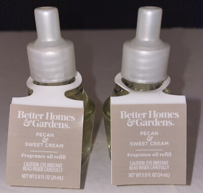 2 Better Homes & Gardens PECAN & SWEET CREAM Fragrance Plug Oil Refill-image