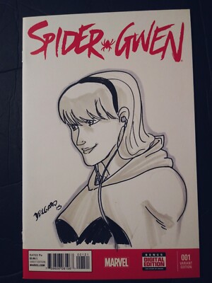 Edgar Delgado original  Sketch cover Spider gwen #1-image