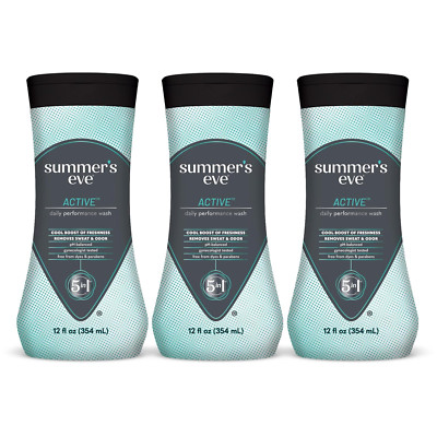 Summer'S Eve Active Performance COMPLETE Feminine Body Wash Ph Balanced 12Oz X 3-image