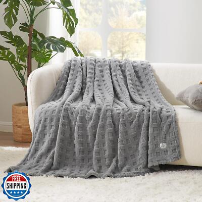 Cozy Bliss Soft Twin Size Waffle Blanket - Lightweight Cozy Blankets Gift for-image