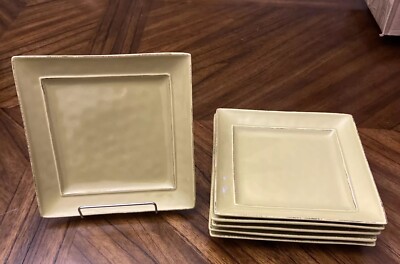 Pier 1 Martillo Sage Green Salad Plates.    7 3/4 “ Set Of 6-image