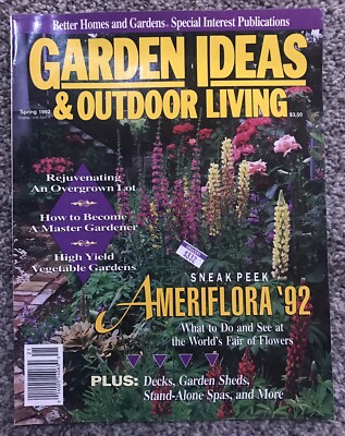Vintage Spring 1992 Better Homes & Gardens Magazine Garden Ideas Outdoor Living-image