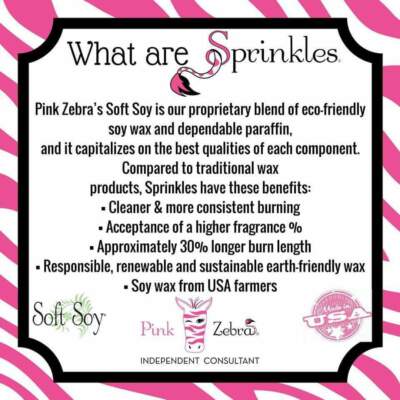 Pink Zebra Wax Sprinkles - Full 3.75 oz. size -over 240 Scents available !-image