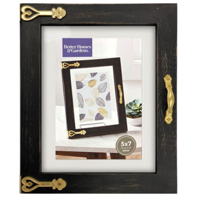 Better Homes & Gardens 5x7-7x9 Wood Door Floating Picture Frame-image