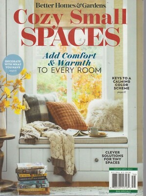 Better Homes & Gardens Cozy Small Spaces 2020 Calming Color Scheme/Decorate-image