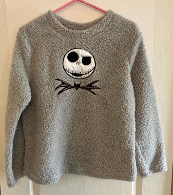 Jack Skeleton Fleece Size 4-6 Small Pullover Sleepwear Marshmallow Comfy Relaxed-image