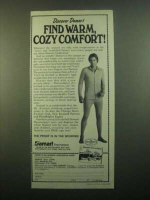 1980 Damart Thermawear Ad - Find Warm Cozy Comfort-image