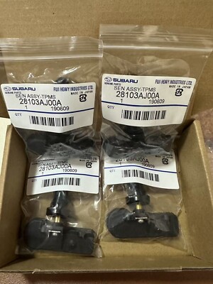 Complete Set of 4 OEM TPMS Tire Pressure Sensors Kit 28103AJ00A for Subaru WRX-image