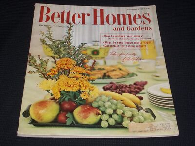 1958 NOVEMBER BETTER HOMES & GARDENS MAGAZINE NICE FRONT COVER - L 11799-image