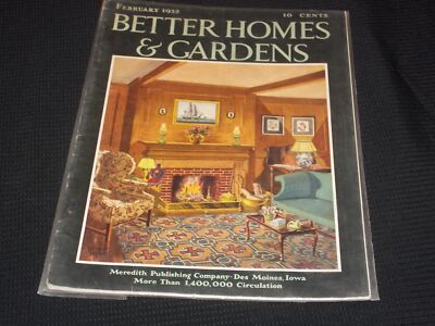 1932 FEBRUARY BETTER HOMES & GARDENS MAGAZINE NICE FRONT COVER - L 11798-image