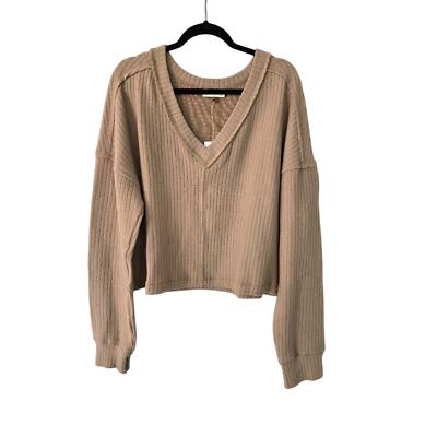 New In/ Mocha/Soft Cozy/ Drop Shoulder Boxy/ Size L-image